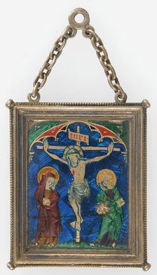 Pendant with the Crucifixion, French (?), 14th century. Creator: Unknown