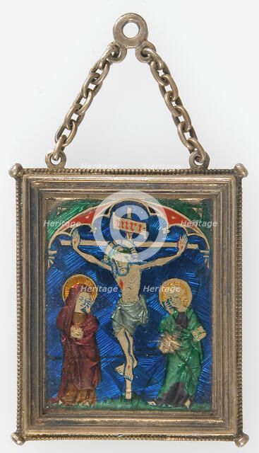 Pendant with the Crucifixion, French (?), 14th century. Creator: Unknown.