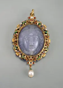 Pendant with the Head of Medusa, 1885/1890. Creator: Alfred André