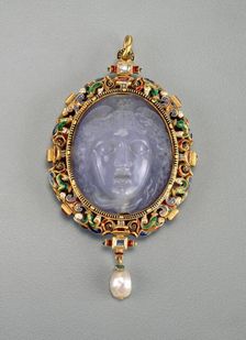 Pendant with the Head of Medusa, 1885/1890. Creator: Alfred André