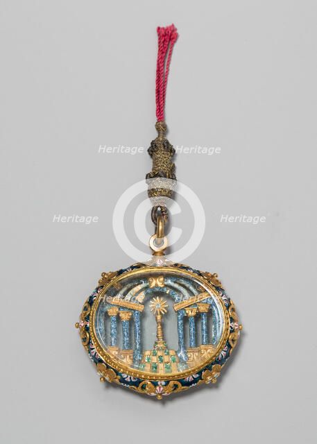 Pendant with the Holy Sacrament, Spain, c. 1650-c. 1700. Creator: Unknown.