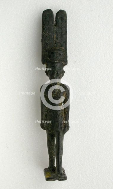 Pendant Amulet of the God Amon-Re, Egypt, Third Intermediate Period, Dynasty 21-25 (1070-656 BCE). Creator: Unknown.