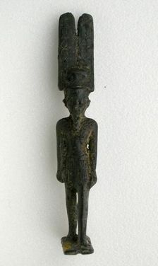 Pendant Amulet of the God Amon-Re, Egypt, Third Intermediate Period, Dynasty 21-25 (1070-656 BCE). Creator: Unknown