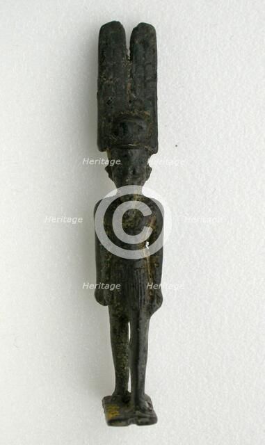 Pendant Amulet of the God Amon-Re, Egypt, Third Intermediate Period, Dynasty 21-25 (1070-656 BCE). Creator: Unknown.