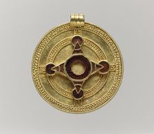 Pendant, Anglo-Saxon, early 600s. Creator: Unknown