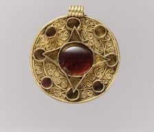 Pendant, Anglo-Saxon, early 600s. Creator: Unknown
