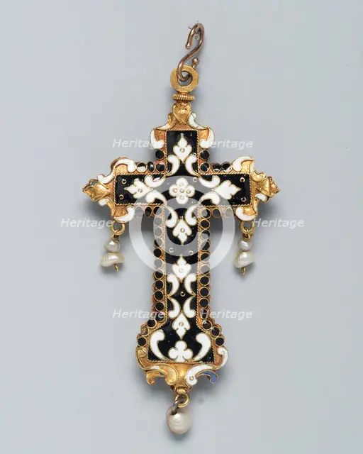 Pendant Cross, Spain, 17th century. Creator: Unknown.