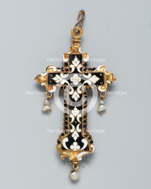 Pendant Cross, Spain, 17th century. Creator: Unknown.