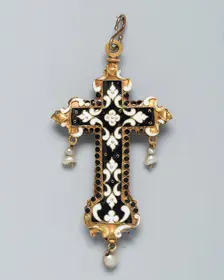Pendant Cross, Spain, 17th century. Creator: Unknown