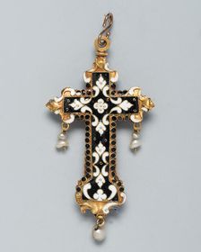 Pendant Cross, Spain, 17th century. Creator: Unknown