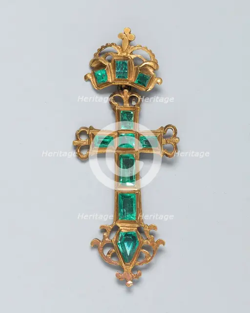Pendant Cross, Spain, 17th century. Creator: Unknown.