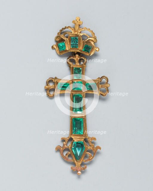 Pendant Cross, Spain, 17th century. Creator: Unknown.