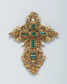 Pendant Cross, Spain, c. 1575-c. 1625. Creator: Unknown