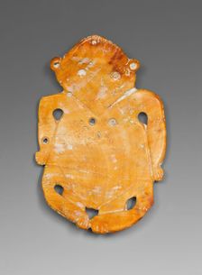 Pendant Depicting a Seated Figure, 200 B.C./A.D. 200. Creator: Unknown