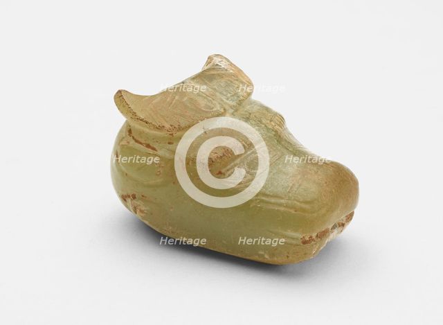 Pendant in the form of a buffalo head, Late Shang dynasty, ca. 1300-ca. 1050 BCE. Creator: Unknown.