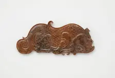 Pendant in the form of a crouching tiger, Eastern Zhou dynasty, 475-221 BCE. Creator: Unknown