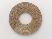 Pendant in the form of a disk (bi) with raised knobs, Eastern Zhou dynasty, 475-221 BCE. Creator: Unknown