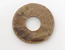 Pendant in the form of a disk (bi) with raised knobs, Zhou dynasty, 475-221 BCE. Creator: Unknown