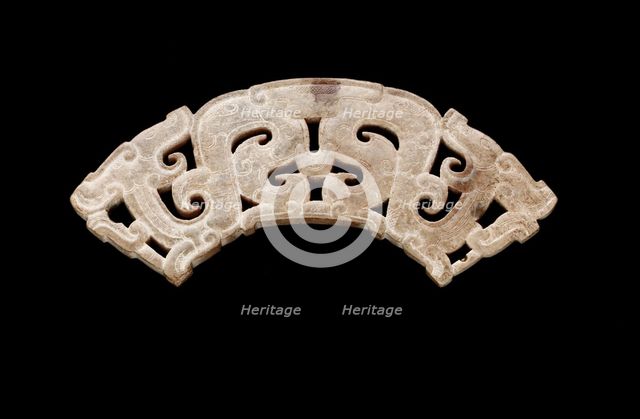 Pendant in the form of a double dragon, Eastern Zhou dynasty, 475-221 B.C.E. Creator: Unknown.