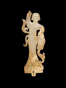 Pendant in the form of a female dancer, Eastern Zhou dynasty, 475-221 BCE. Creator: Unknown