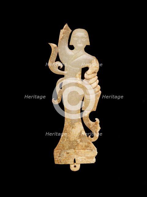 Pendant in the form of a female dancer, Eastern Zhou dynasty, 475-221 BCE. Creator: Unknown.