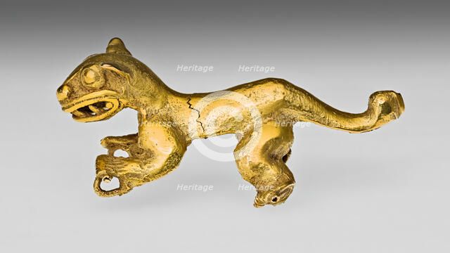 Pendant in the Form of a Jaguar, A.D. 1300/1500. Creator: Unknown.