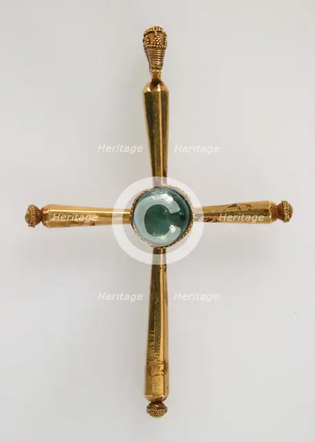 Pendant in the form of a Latin Cross, Byzantine style, late 19th-20th century (Byzantine style). Creator: Unknown.