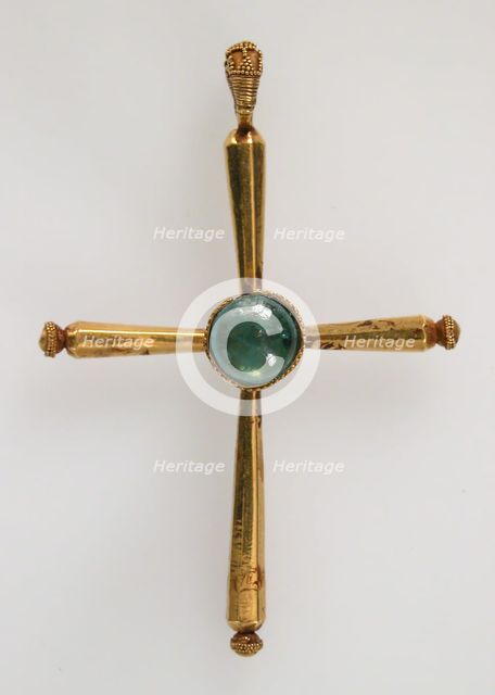 Pendant in the form of a Latin Cross, Byzantine style, late 19th-20th century (Byzantine style). Creator: Unknown.