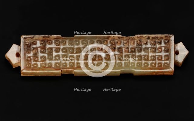 Pendant in the form of a rectangular bar, Eastern Zhou dynasty, 475-221 BCE. Creator: Unknown.