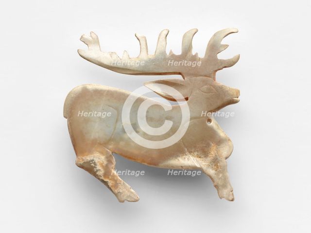 Pendant in the form of a stag, Western Zhou dynasty, ca. 1050-ca. 950 BCE. Creator: Unknown.