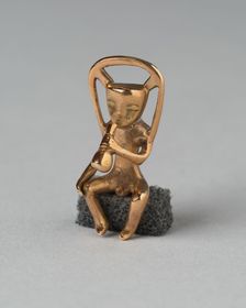 Pendant in the Form of a Seated Musician, A.D. 1000/1500. Creator: Unknown