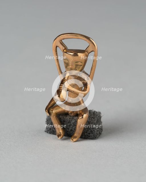 Pendant in the Form of a Seated Musician, A.D. 1000/1500. Creator: Unknown.
