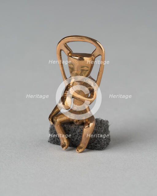 Pendant in the Form of a Seated Musician, A.D. 1000/1500. Creator: Unknown.