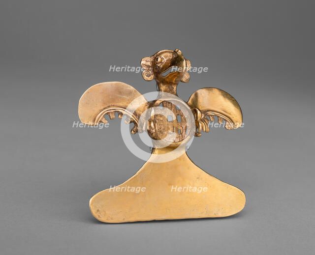 Pendant in the Form of an Abstract Bird with Outstretched Wings and Tail, A.D. 1000/1550. Creator: Unknown.