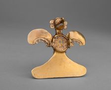 Pendant in the Form of an Abstract Bird with Outstretched Wings and Tail, A.D. 1000/1550. Creator: Unknown