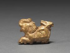 Pendant in the Shape of a Fish-Tailed Elephant, 185-72 BC. Creator: Unknown
