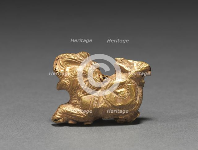 Pendant in the Shape of a Fish-Tailed Elephant, 185-72 BC. Creator: Unknown.