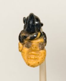 Pendant in the Shape of a Head, Carthage, 5th century-3rd century BCE. Creator: Unknown