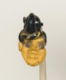 Pendant in the Shape of a Head, Carthage, 5th century-3rd century BCE. Creator: Unknown