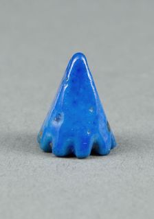 Pendant in the Shape of a Lotus Blossom, Egypt, New Kingdom-Late Period (about 1550-664 BCE). Creator: Unknown