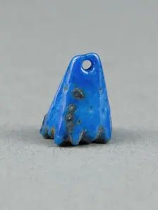 Pendant in the Shape of a Lotus Blossom, Egypt, New Kingdom-Late Period (about 1550-664 BCE). Creator: Unknown