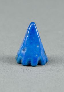 Pendant in the Shape of a Lotus Blossom, Egypt, New Kingdom-Late Period (about 1550-664 BCE). Creator: Unknown