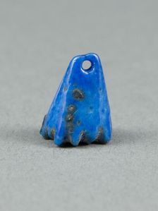 Pendant in the Shape of a Lotus Blossom, Egypt, New Kingdom-Late Period (about 1550-664 BCE). Creator: Unknown