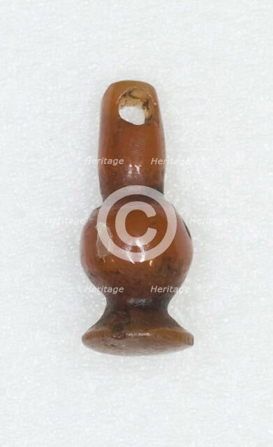 Pendant in the Shape of a Poppy, Egypt, New Kingdom (about 1550-1069 BCE). Creator: Unknown.