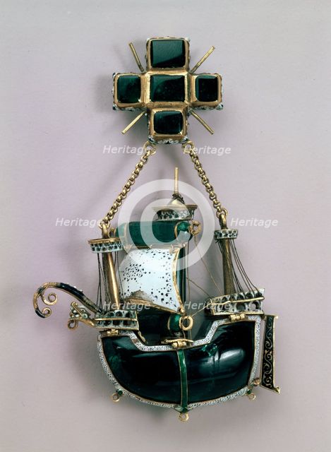 'Pendant in form of a ship', early16th century. Artist: Unknown