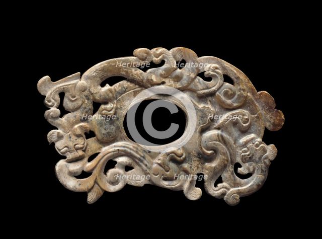 Pendant in Form of an Archer's Ring, Western Han dynasty (206 B.C.-A.D. 9). Creator: Unknown.