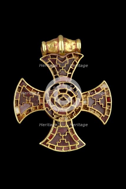 Pendant (Ixworth Cross), Anglo-Saxon Period, c7th century. Artist: Unknown.