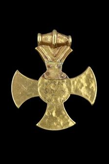 Pendant (Ixworth Cross), Anglo-Saxon Period, c7th century