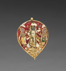 Pendant: Krishna as Sri Nathaji, c. 1800-1830. Creator: Unknown
