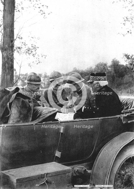 ''Pendant la Bataille; le general Fayolle, commandant l'armee de la Somme, et le general Bal Creator: Unknown.